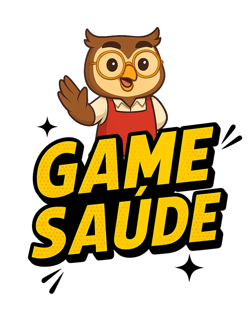 Marca e personagem reais do Game Saúde
